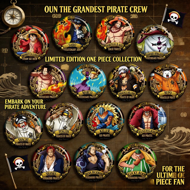 Pin de Anime ONE PIECE Tipo C, - Anime Merchandise Types reseña y precio